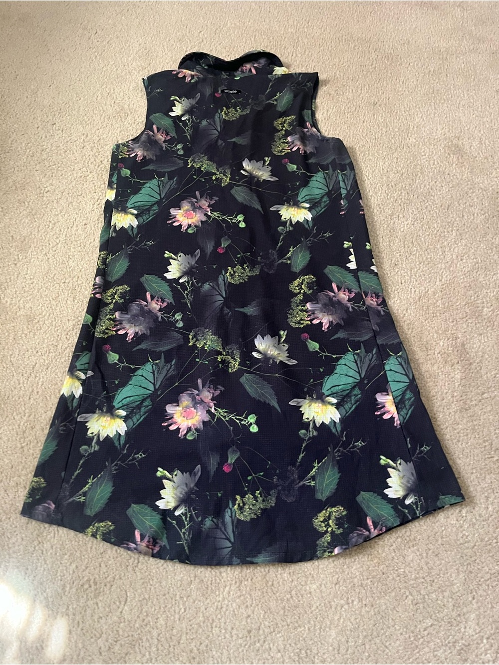Oiselle Moody Floral Collared Roga Dress Sz4 - Picture 7 of 7